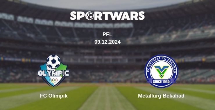 Result of the FC Olimpik — Metallurg Bekabad match, 09.12.2024