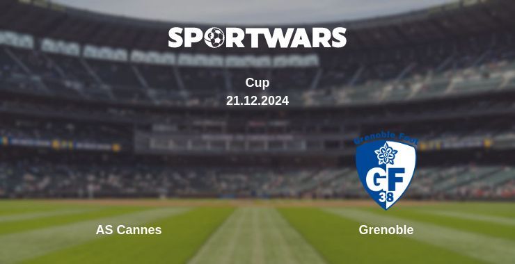 Result of the AS Cannes — Grenoble match, 21.12.2024