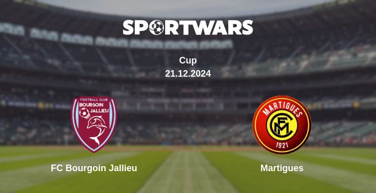 Result of the FC Bourgoin Jallieu — Martigues match, 21.12.2024