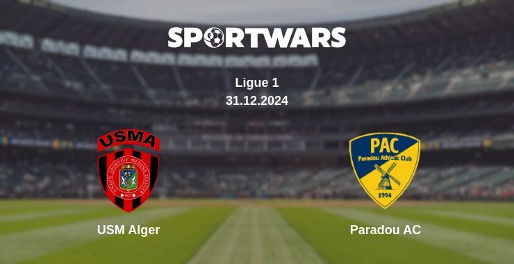 USM Alger — Paradou AC watch online broadcast, 31.12.2024