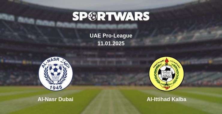 Al-Nasr Dubai — Al-Ittihad Kalba watch online broadcast, 11.01.2025