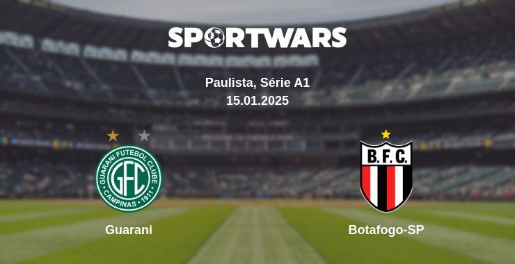 Guarani — Botafogo-SP watch online broadcast, 15.01.2025