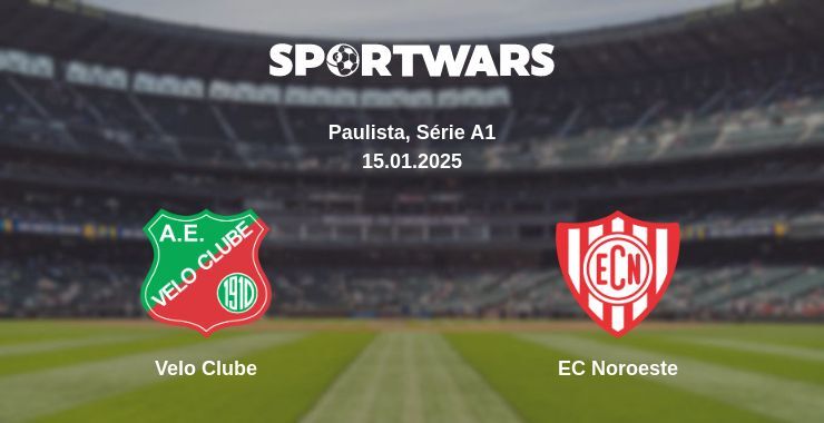 Velo Clube — EC Noroeste watch online broadcast, 15.01.2025