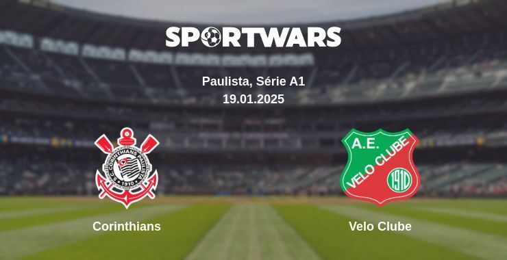 Corinthians — Velo Clube watch online broadcast, 19.01.2025