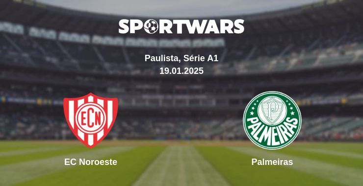 EC Noroeste — Palmeiras watch online broadcast, 19.01.2025