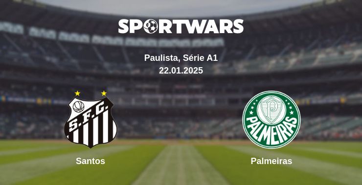 Santos — Palmeiras watch online broadcast, 22.01.2025