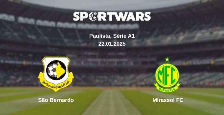 São Bernardo — Mirassol FC watch online broadcast, 22.01.2025