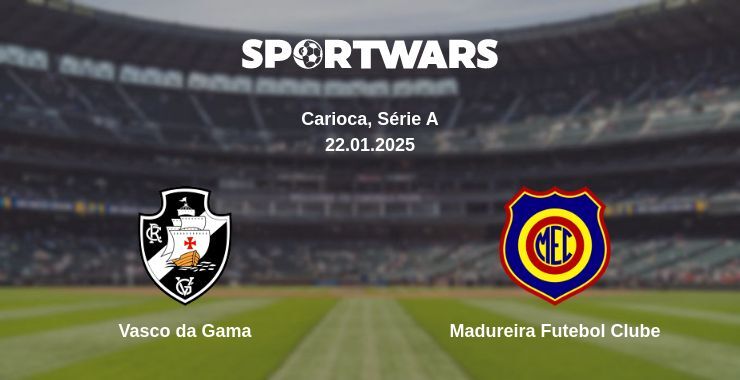 Vasco da Gama — Madureira Futebol Clube watch online broadcast, 22.01.2025