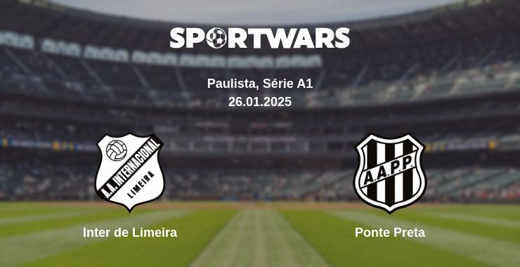 Inter de Limeira — Ponte Preta watch online broadcast, 26.01.2025