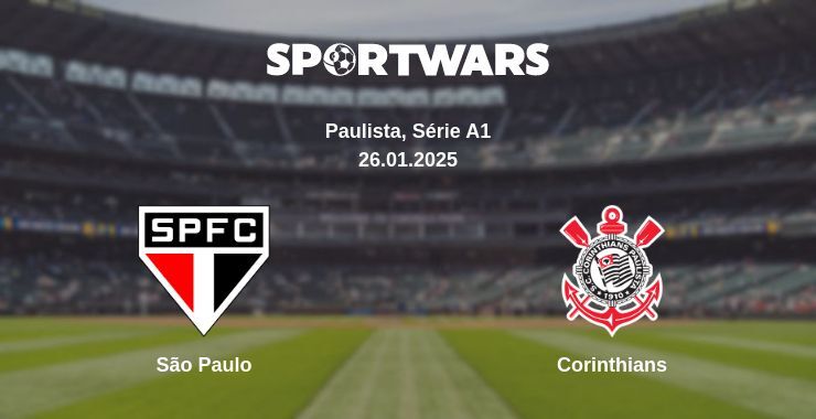 São Paulo — Corinthians watch online broadcast, 26.01.2025