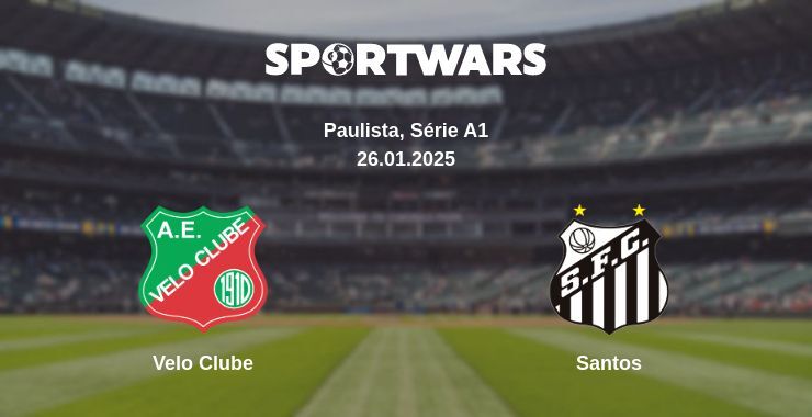 Velo Clube — Santos watch online broadcast, 26.01.2025