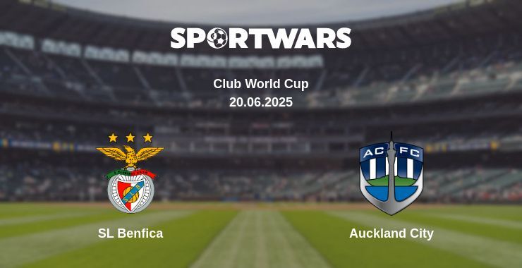 SL Benfica — Auckland City watch online broadcast, 20.06.2025