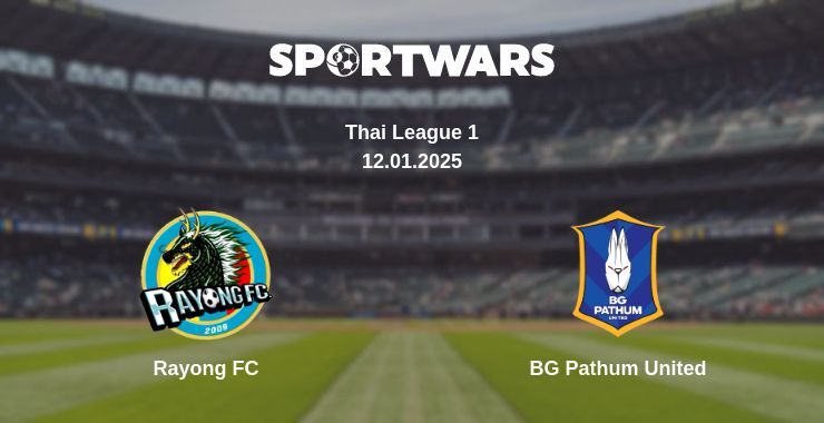 Rayong FC — BG Pathum United watch online broadcast, 12.01.2025