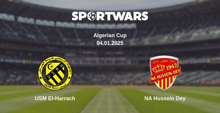 USM El-Harrach — NA Hussein Dey watch online broadcast, 04.01.2025