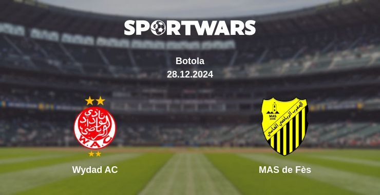 Wydad AC — MAS de Fès watch online broadcast, 28.12.2024