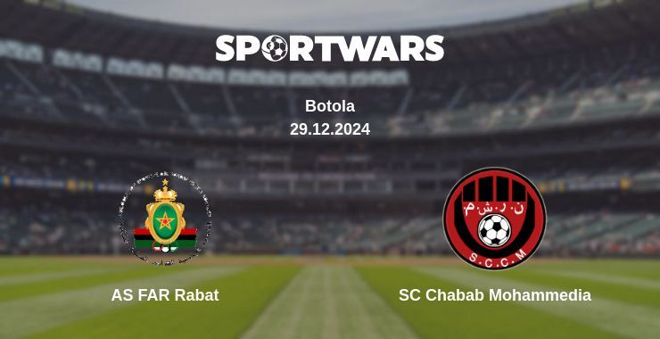 AS FAR Rabat — SC Chabab Mohammedia watch online broadcast, 29.12.2024