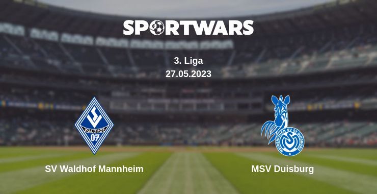 SV Waldhof Mannheim — MSV Duisburg дивитись онлайн безкоштовно 27.05.2023