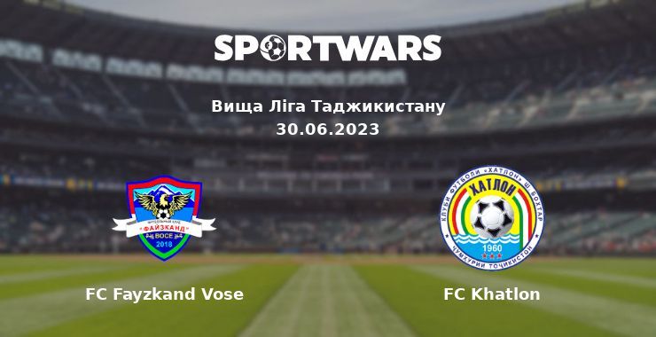 FC Fayzkand Vose — FC Khatlon дивитись онлайн безкоштовно 30.06.2023