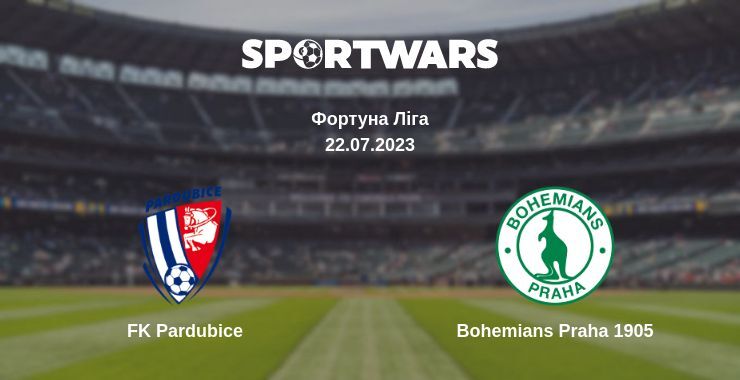 FK Pardubice — Bohemians Praha 1905 дивитись онлайн безкоштовно 22.07.2023