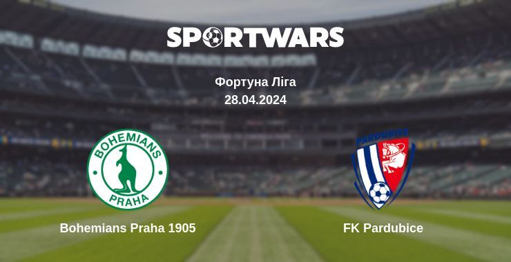 Bohemians Praha 1905 — FK Pardubice дивитись онлайн безкоштовно 28.04.2024