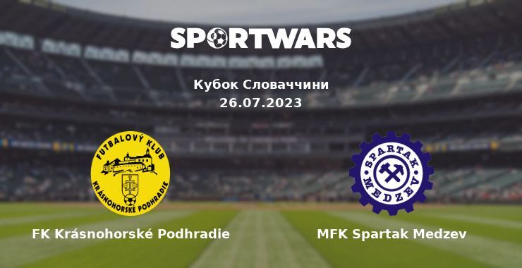 FK Krásnohorské Podhradie — MFK Spartak Medzev дивитись онлайн безкоштовно 26.07.2023