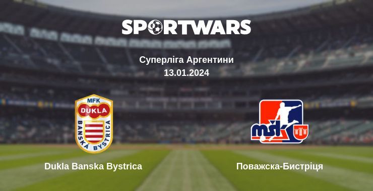 Dukla Banska Bystrica — Поважска-Бистріця дивитись онлайн безкоштовно 13.01.2024