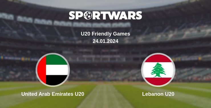 United Arab Emirates U20 — Lebanon U20 дивитись онлайн безкоштовно 24.01.2024