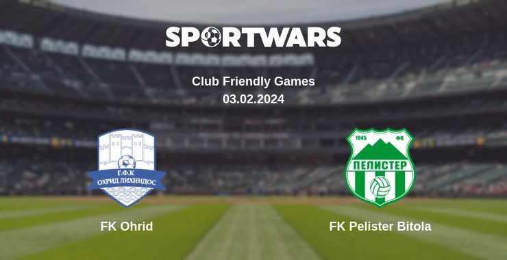 FK Ohrid — FK Pelister Bitola дивитись онлайн безкоштовно 03.02.2024