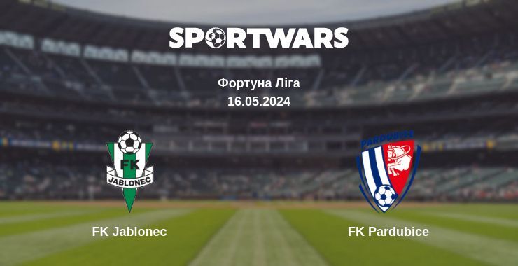 FK Jablonec — FK Pardubice дивитись онлайн безкоштовно 16.05.2024