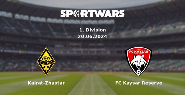 Kairat-Zhastar — FC Kaysar Reserve дивитись онлайн безкоштовно 20.06.2024