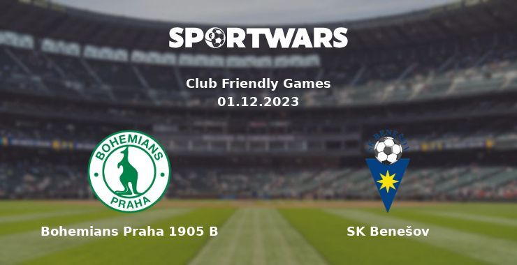 Bohemians Praha 1905 B — SK Benešov дивитись онлайн безкоштовно 01.12.2023