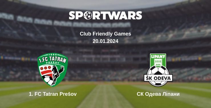 1. FC Tatran Prešov — СК Одева Ліпани дивитись онлайн безкоштовно 20.01.2024