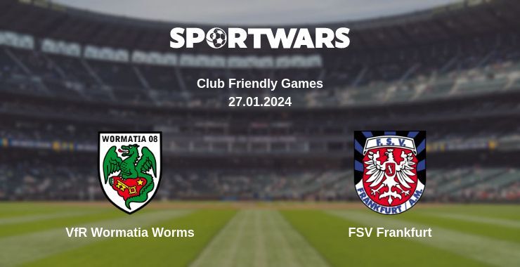 VfR Wormatia Worms — FSV Frankfurt дивитись онлайн безкоштовно 27.01.2024