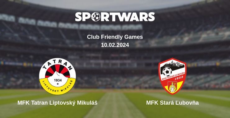 MFK Tatran Liptovský Mikuláš — MFK Stará Ľubovňa дивитись онлайн безкоштовно 10.02.2024