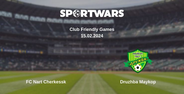 FC Nart Cherkessk — Druzhba Maykop дивитись онлайн безкоштовно 15.02.2024