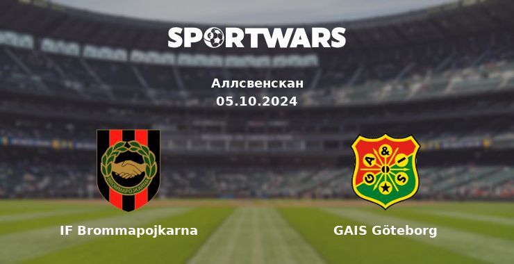 IF Brommapojkarna - GAIS Göteborg, де дивитися онлайн трансляцію