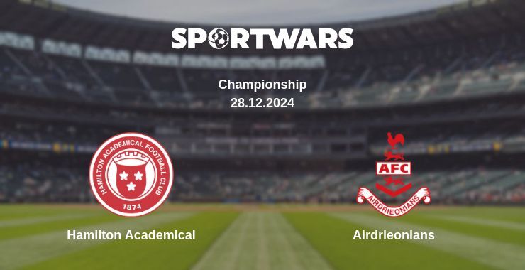 Hamilton Academical — Airdrieonians дивитись онлайн пряму трансляцію, 28.12.2024