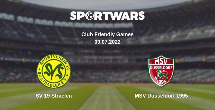 SV 19 Straelen — MSV Düsseldorf 1995 дивитись онлайн безкоштовно 09.07.2022