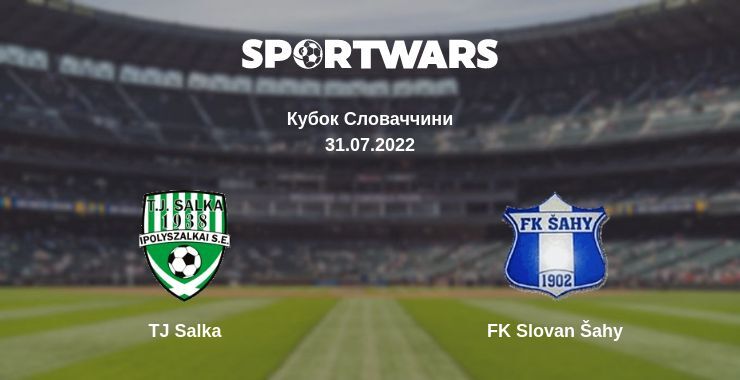 TJ Salka — FK Slovan Šahy дивитись онлайн безкоштовно 31.07.2022