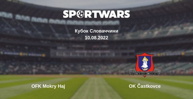 OFK Mokry Haj — OK Častkovce дивитись онлайн безкоштовно 10.08.2022