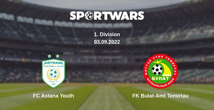 FC Astana Youth — FK Bulat-Amt Temirtau дивитись онлайн безкоштовно 03.09.2022