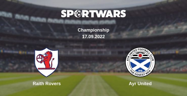 Raith Rovers — Ayr United дивитись онлайн безкоштовно 17.09.2022