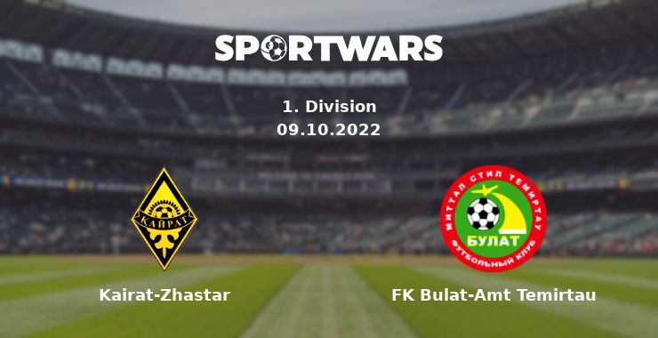 Kairat-Zhastar — FK Bulat-Amt Temirtau дивитись онлайн безкоштовно 09.10.2022