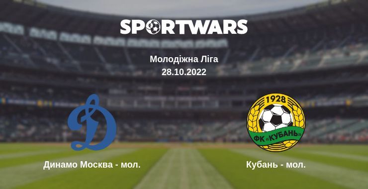 Динамо Москва U21 - Кубань - мол. дивитись онлайн пряму трансляцію