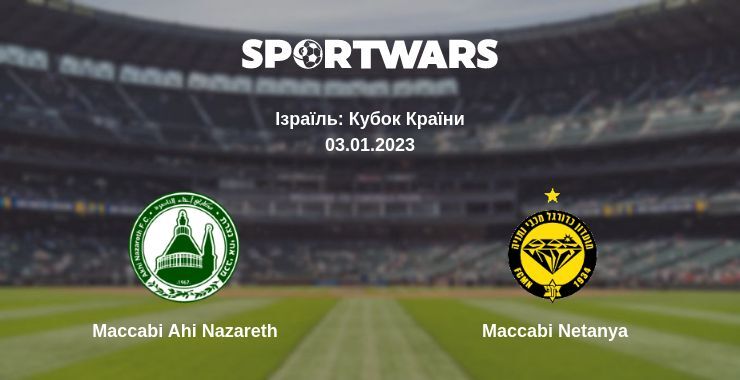 Maccabi Ahi Nazareth — Maccabi Netanya дивитись онлайн безкоштовно 03.01.2023