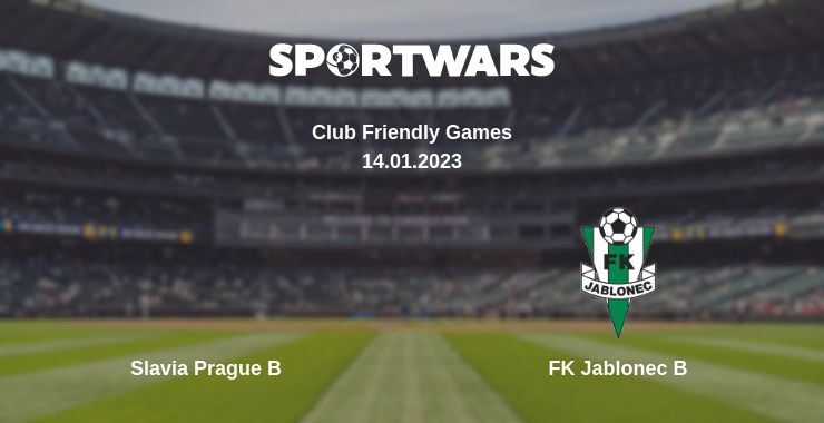 Slavia Prague B — FK Jablonec B дивитись онлайн безкоштовно 14.01.2023