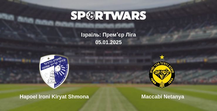 Hapoel Ironi Kiryat Shmona — Maccabi Netanya дивитись онлайн пряму трансляцію, 05.01.2025