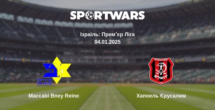 Maccabi Bney Reine — Хапоель Єрусалим дивитись онлайн безкоштовно 04.01.2025