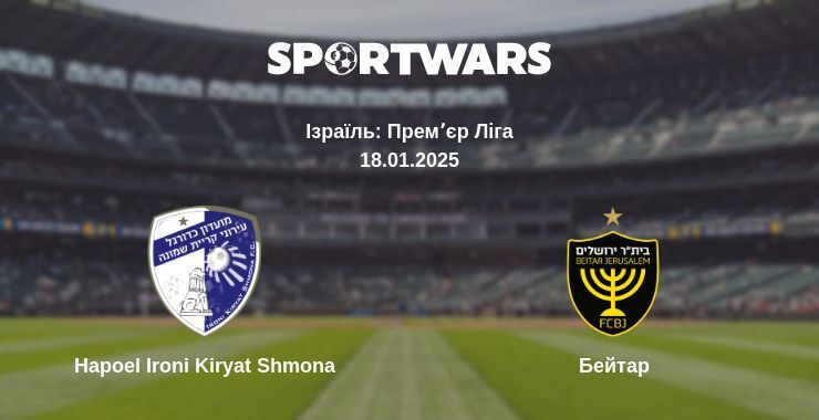 Hapoel Ironi Kiryat Shmona — Бейтар дивитись онлайн пряму трансляцію, 18.01.2025