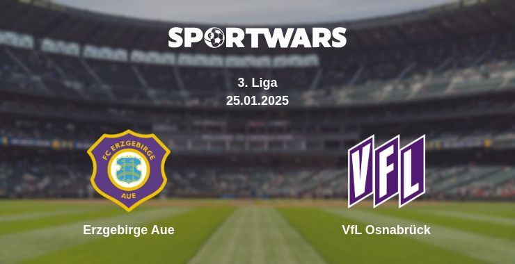 Erzgebirge Aue — VfL Osnabrück дивитись онлайн пряму трансляцію, 25.01.2025